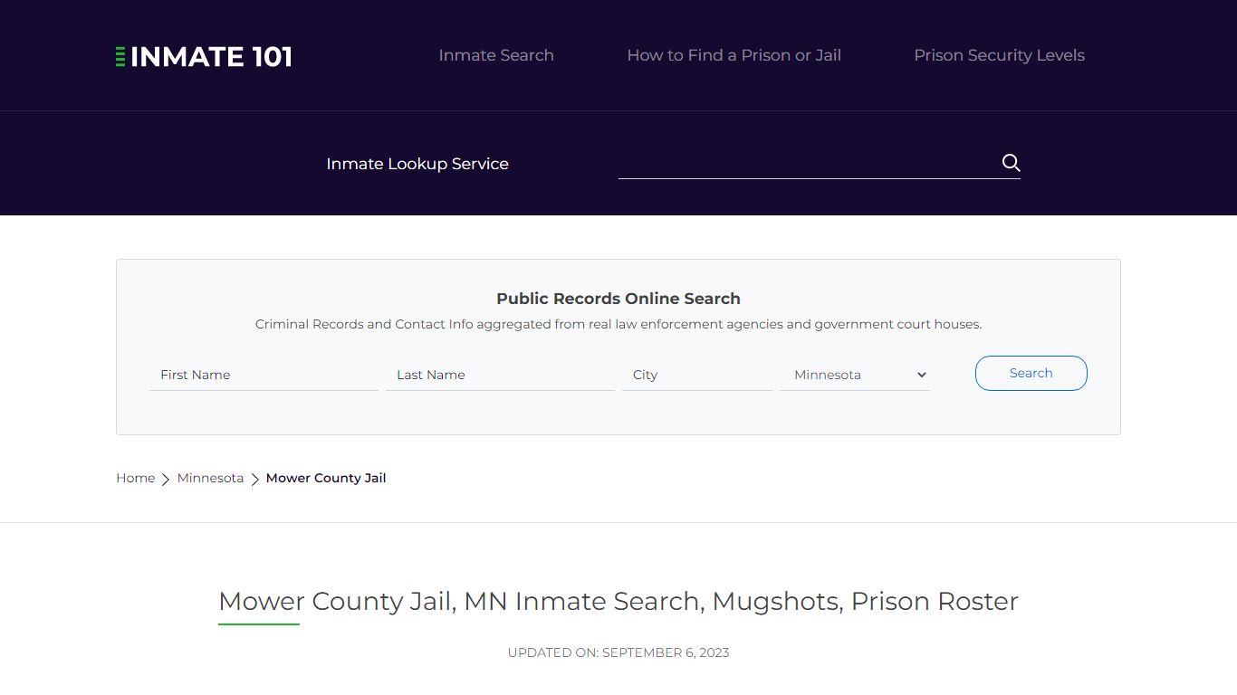 Mower County Jail, MN Inmate Search, Mugshots, Prison Roster